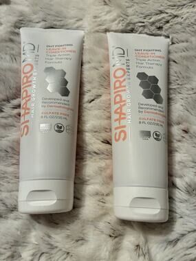 (2) Shapiro MD Leave-In Conditioner DHT Fighting Hair Growth Therapy 8 oz